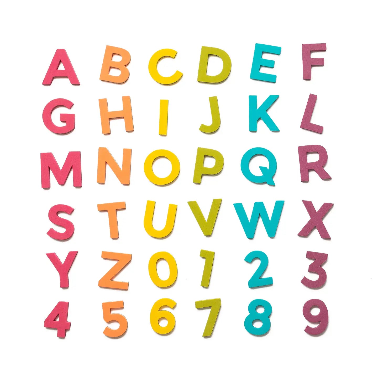 2" 36pc Rainbow Pop Magnetic Letters