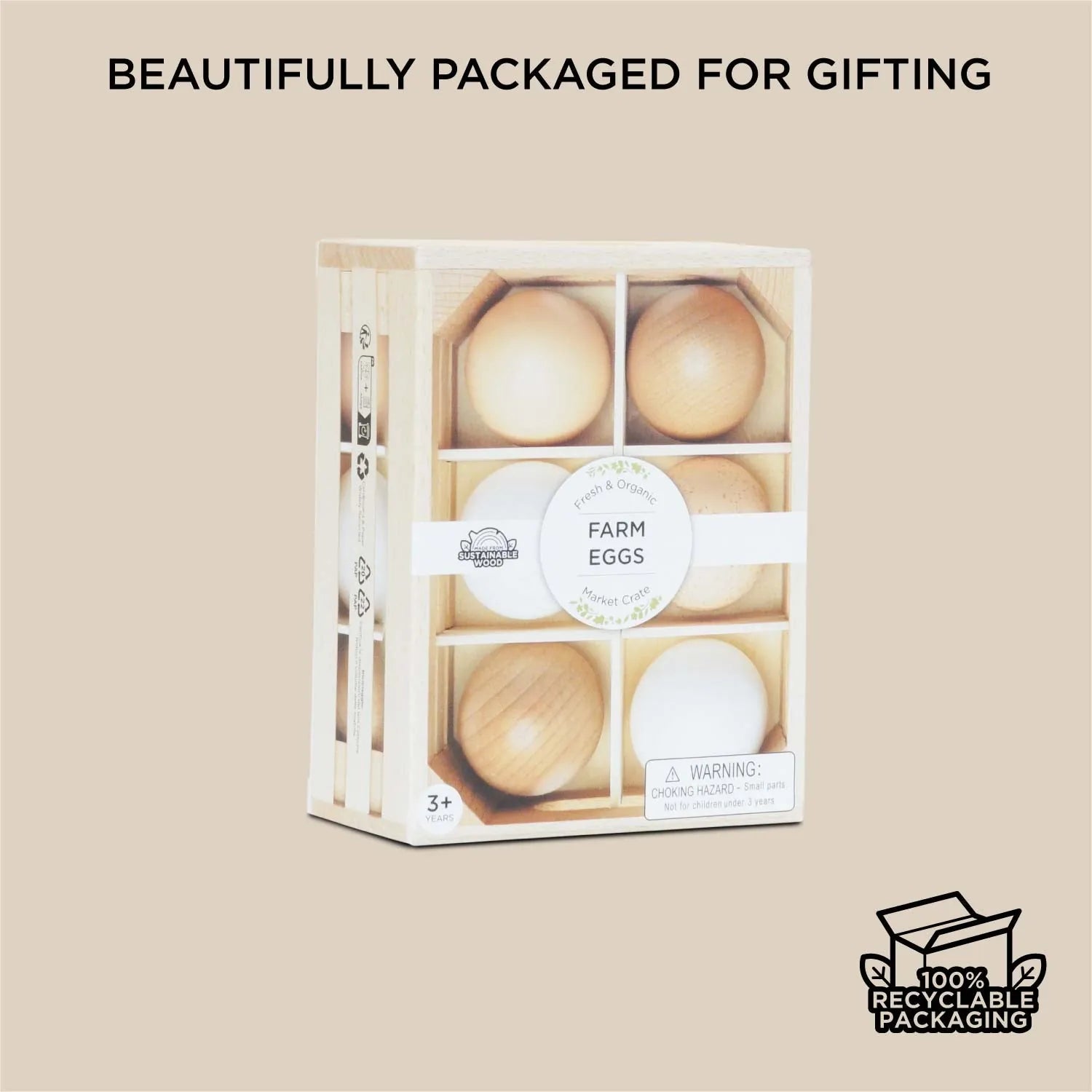 Farm Eggs Wooden Market Crate Le Toy Van Lil Tulips
