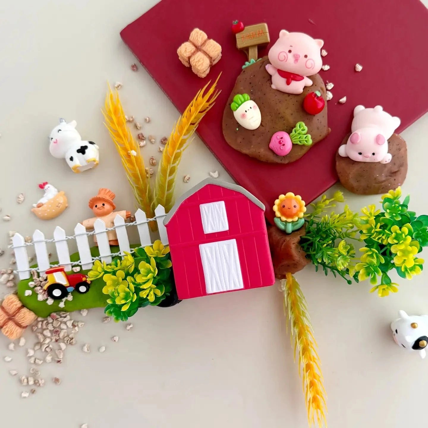 Farm Kiddough Play Kit Earth Grown KidDoughs Lil Tulips