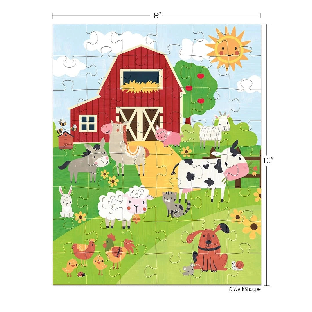 Farm Life 48 Piece Puzzle Snax WerkShoppe Lil Tulips