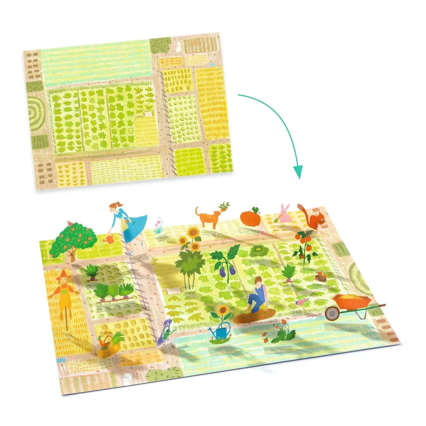 Farm Lift Up Stickers Djeco Lil Tulips