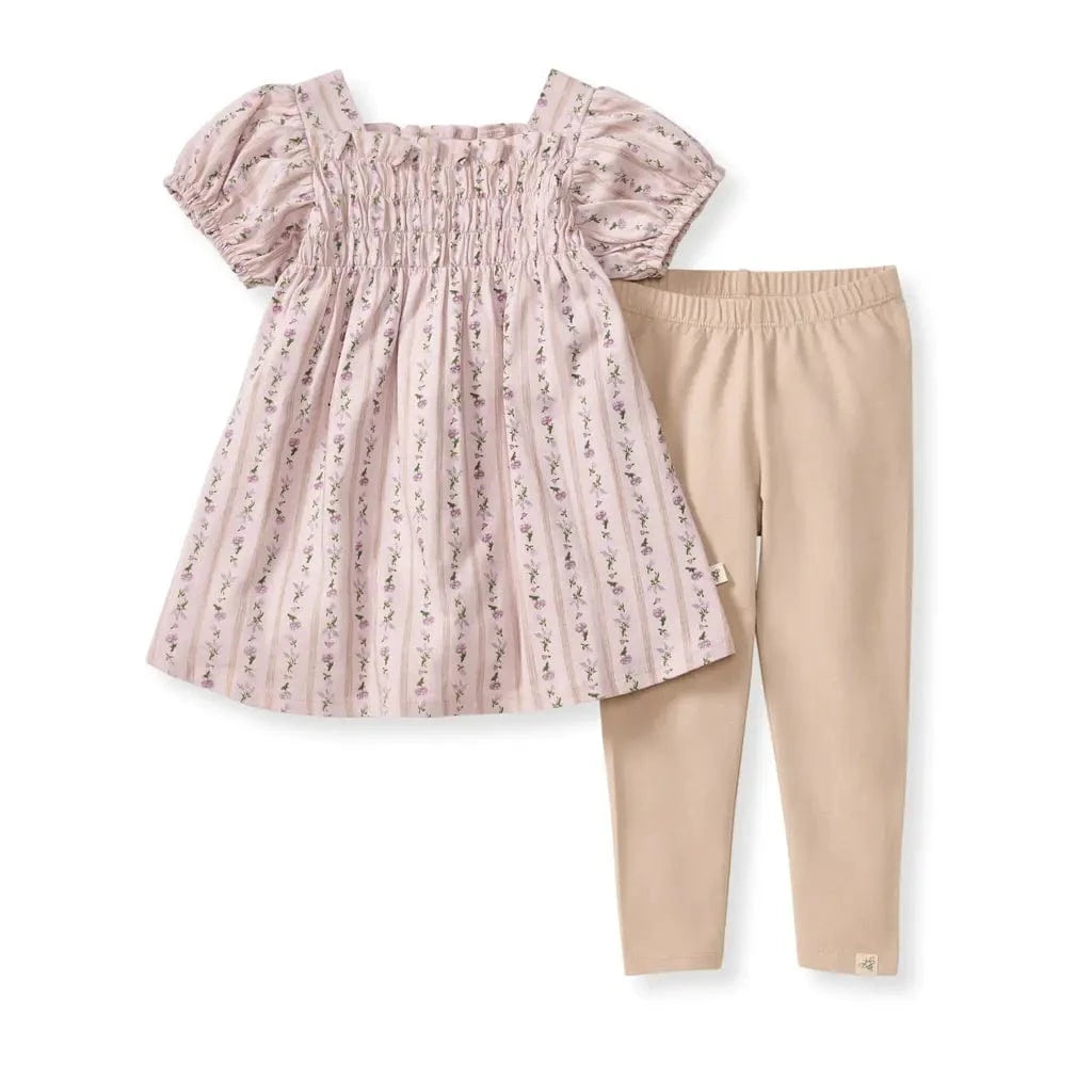 Farmhouse Floral Infant Tunic Set Burt's Bees Baby Lil Tulips