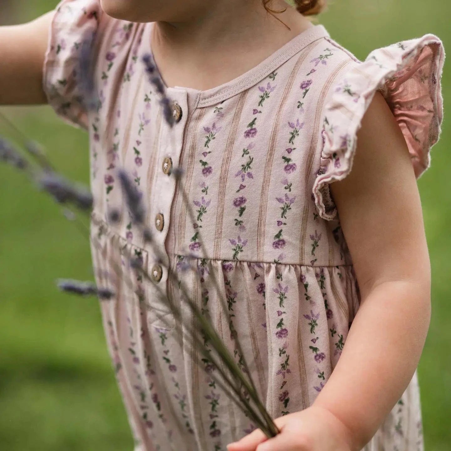 Farmhouse Floral Jumpsuit Burt's Bees Baby Lil Tulips