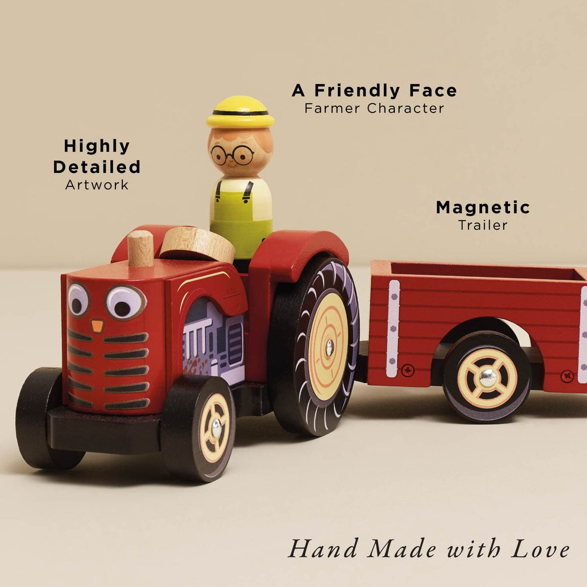 Farmyard Tractor & Trailer Le Toy Van Lil Tulips