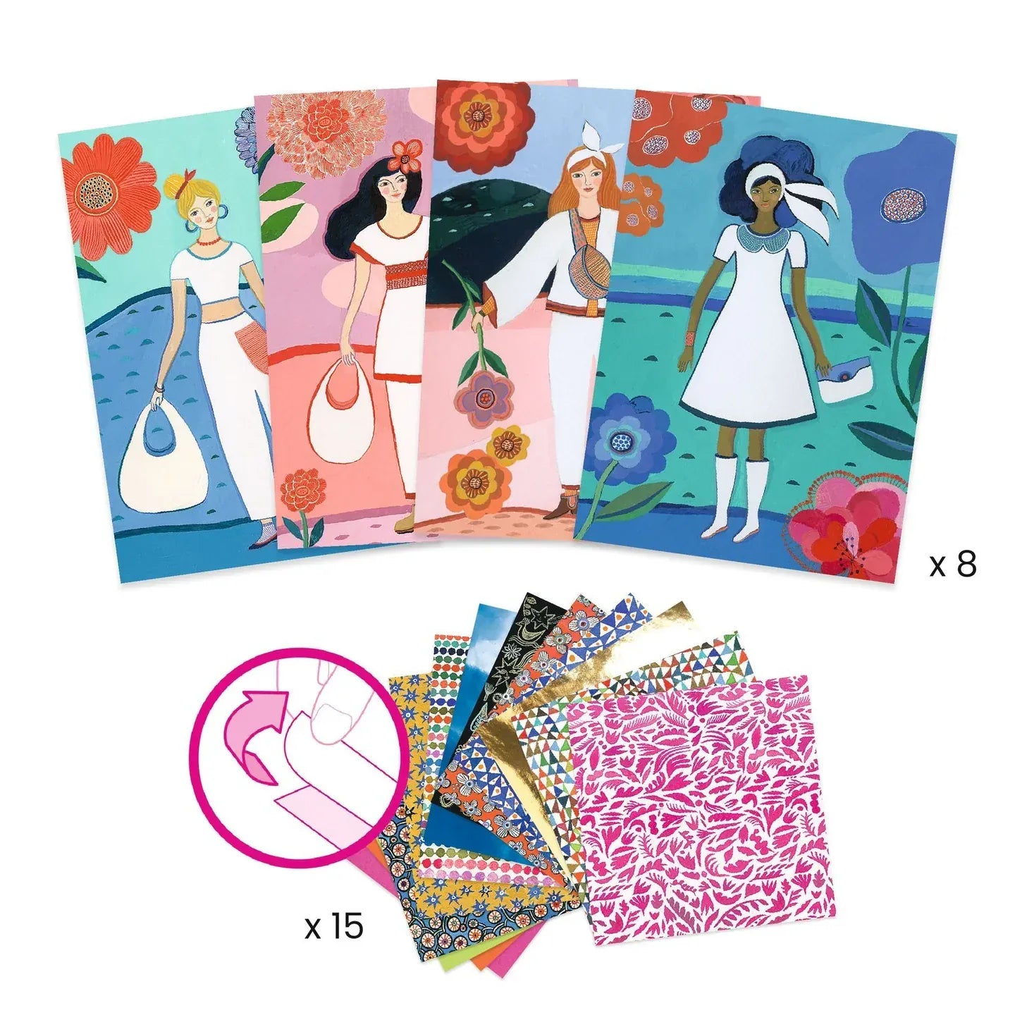 Fashion Magic Sticker Sheets Djeco Lil Tulips