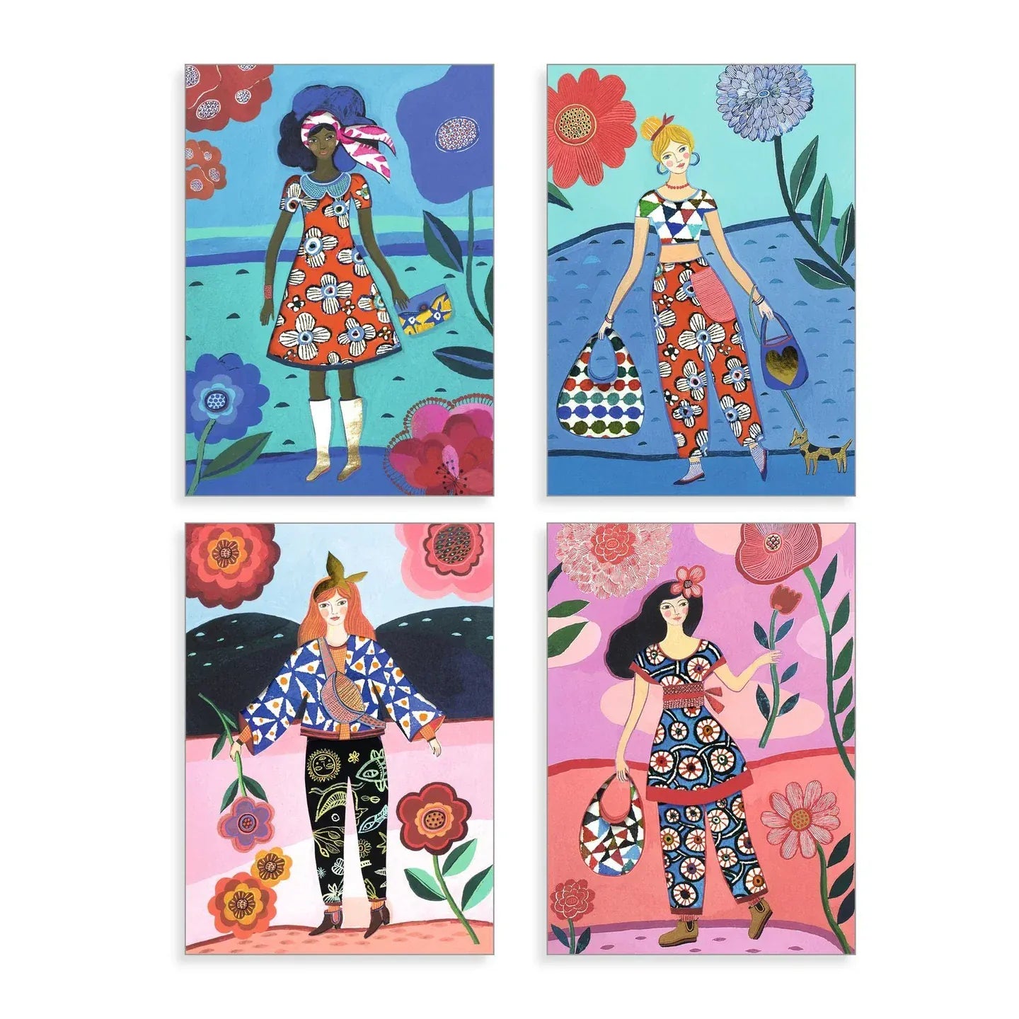 Fashion Magic Sticker Sheets Djeco Lil Tulips