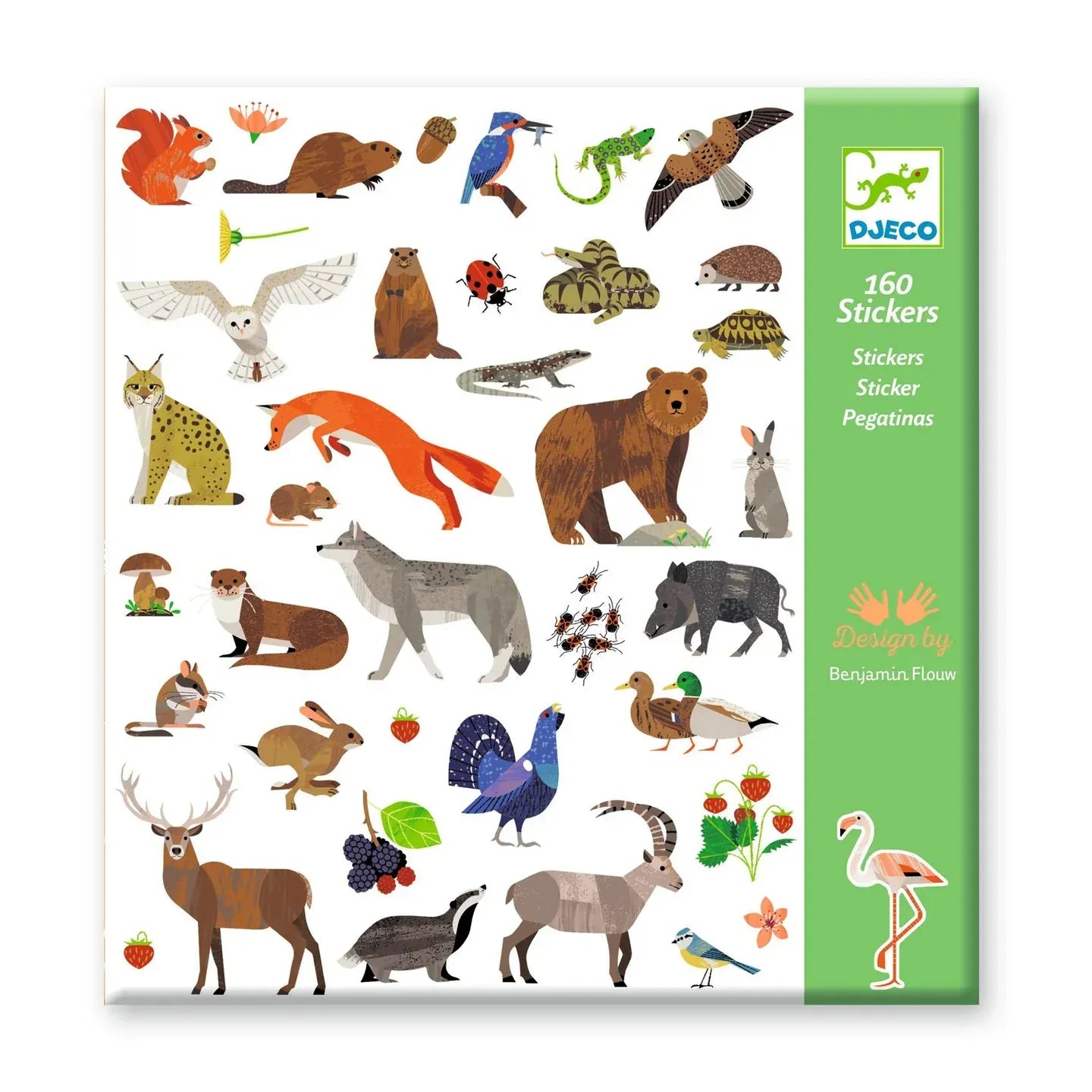 Fauna Sticker Sheets Djeco Lil Tulips