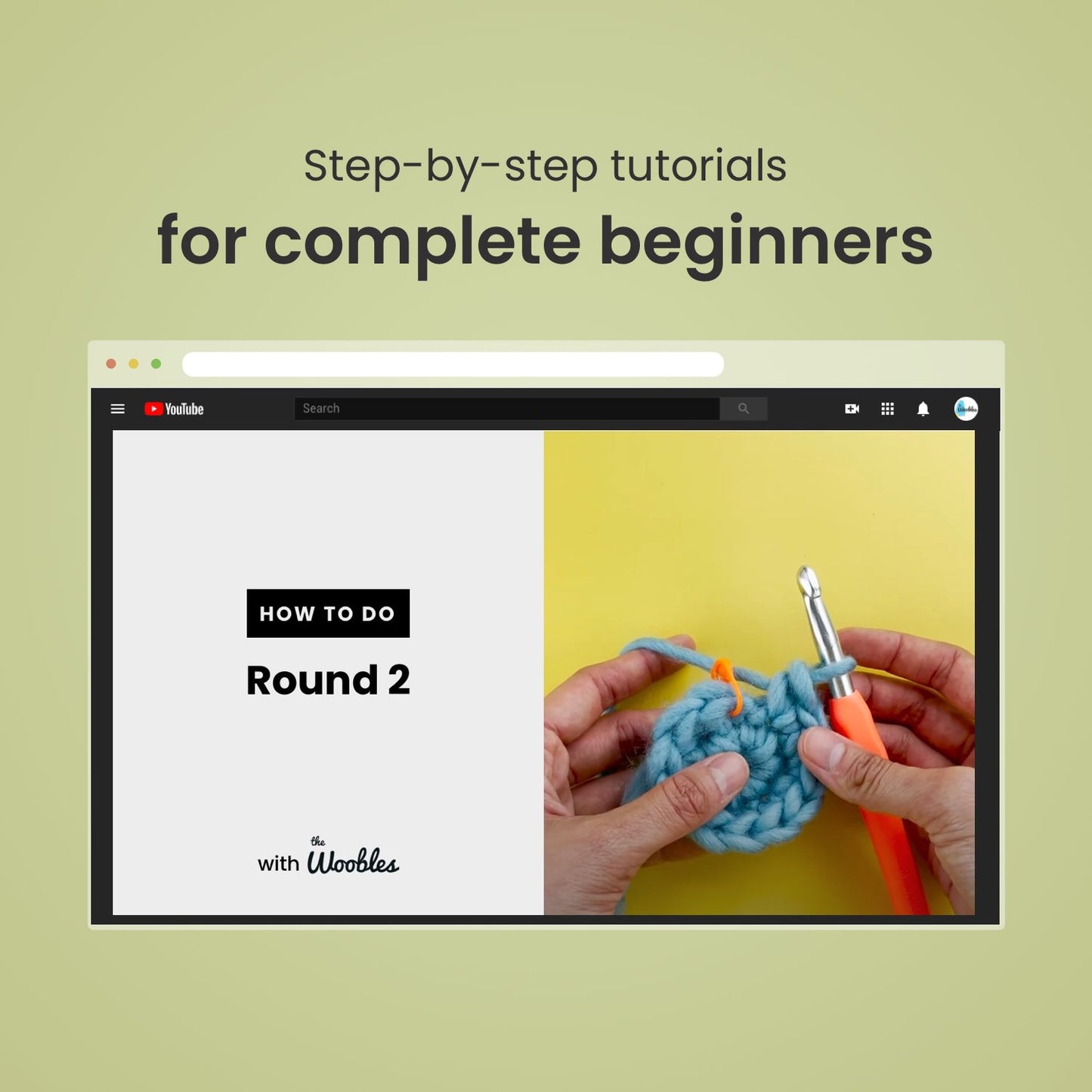 Fred the Dinosaur Beginner Crochet Kit