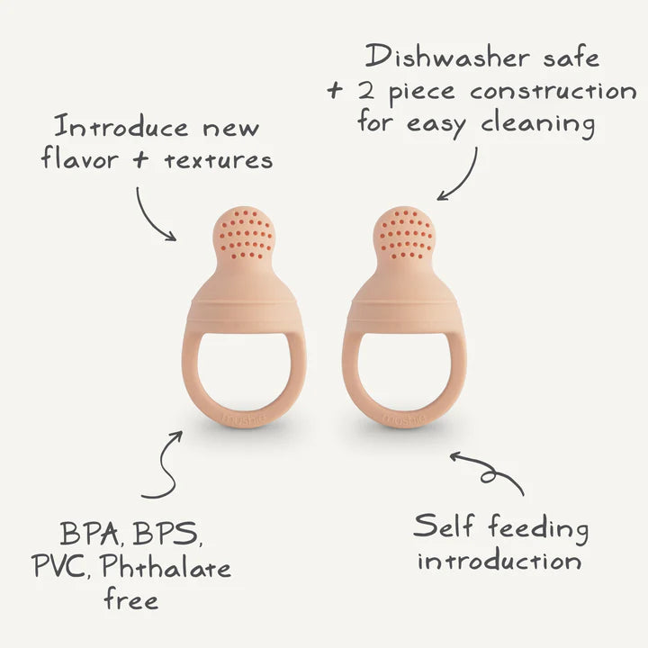 Silicone Fresh Food Feeder 2-Pack - Blush