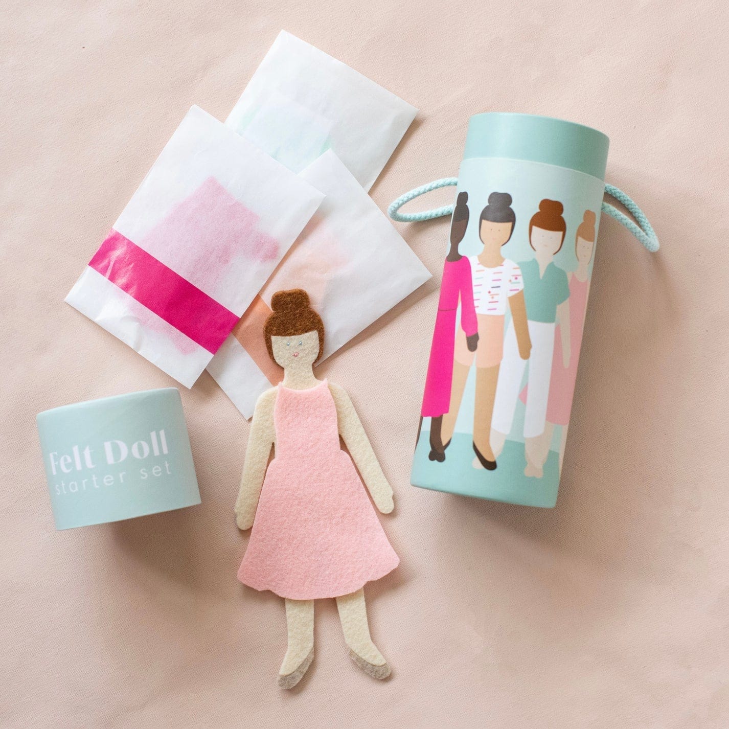 Felt Doll Starter Girl - Cinnamon lowercase toys Lil Tulips
