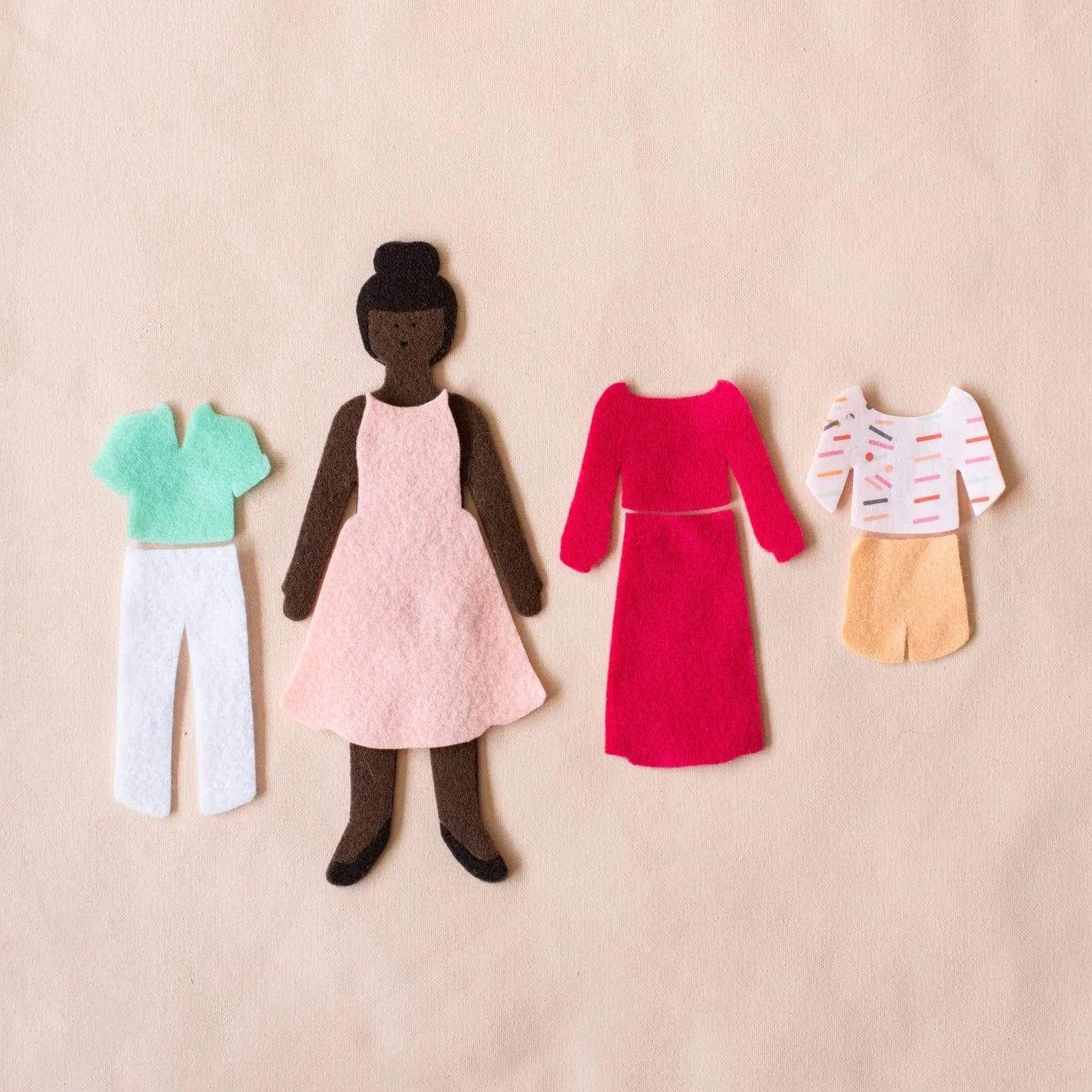 Felt Doll Starter Girl - Cocoa lowercase toys Lil Tulips