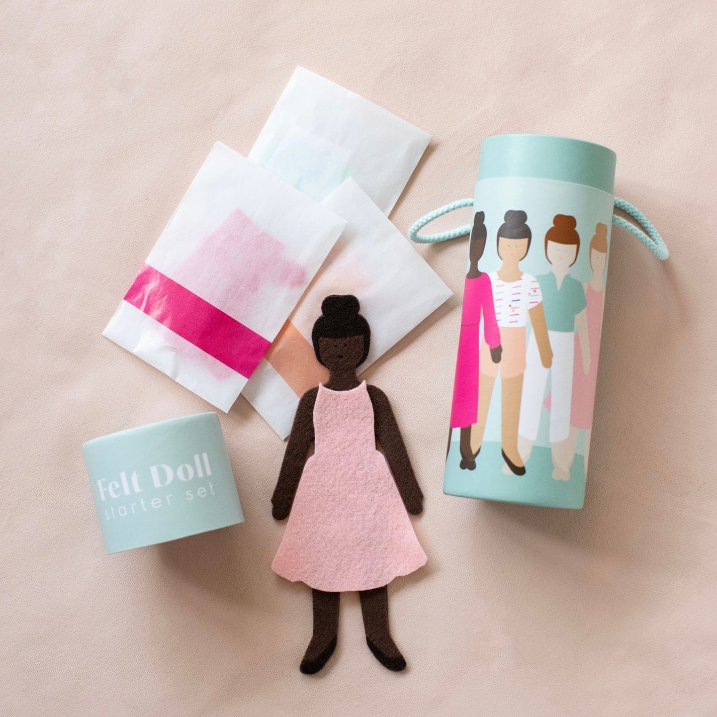 Felt Doll Starter Girl - Cocoa lowercase toys Lil Tulips