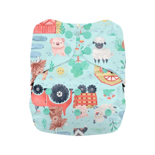 Ferm-stockin Snap One Size All In One Diaper Thirsties Lil Tulips