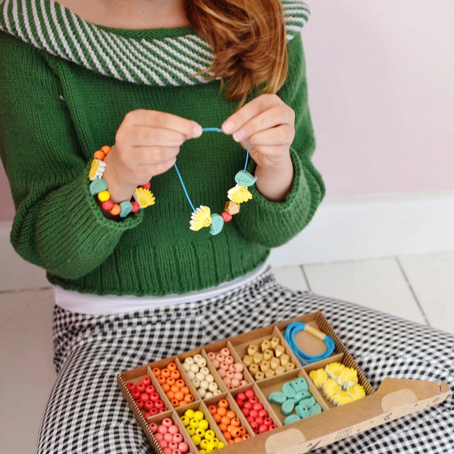 Festival Bracelet Making Kit (In Box) Cotton Twist Toy Craft Kits Lil Tulips