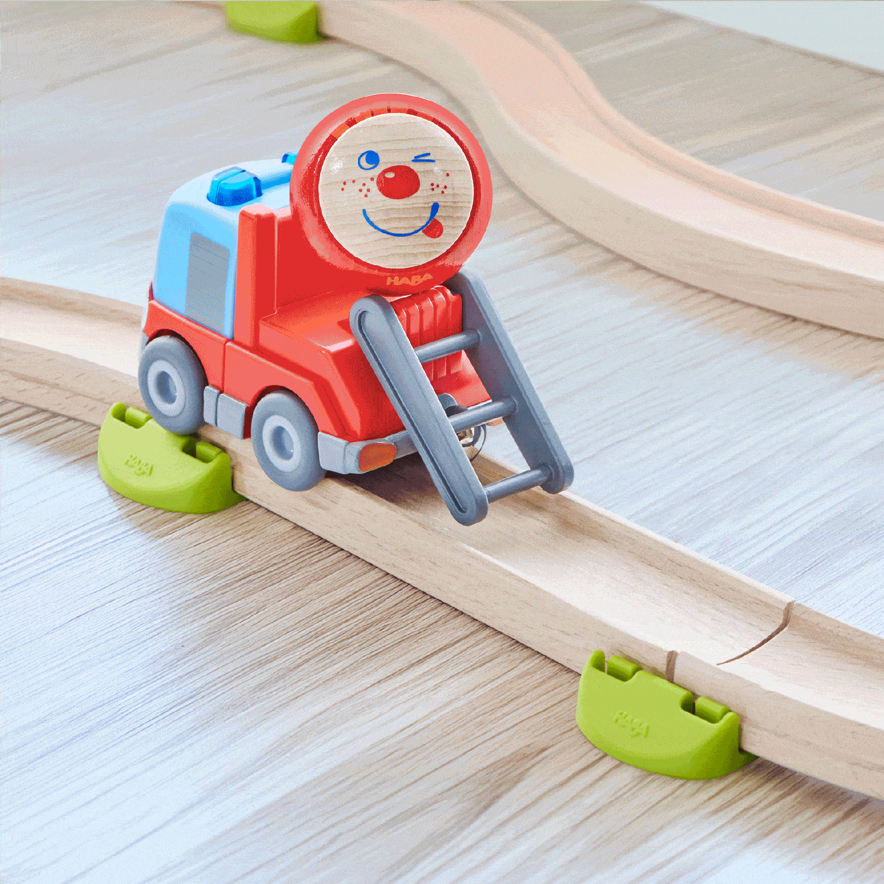 Fire Truck with Ladder with Momentum Motor haba Lil Tulips