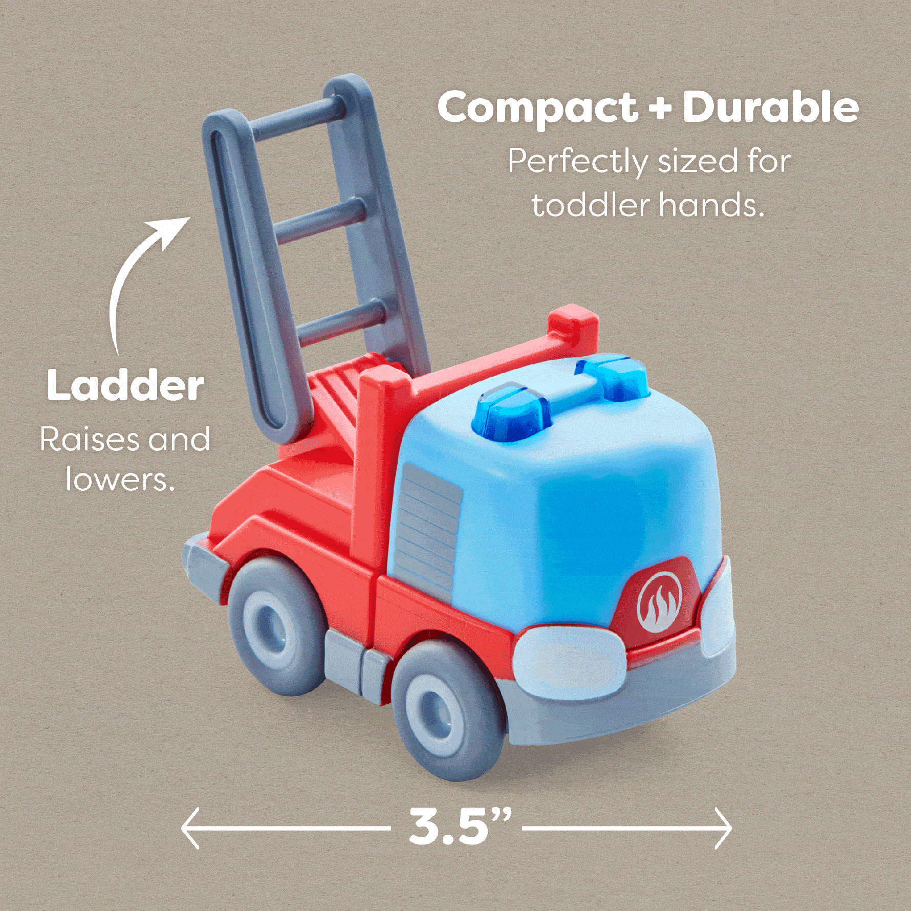 Fire Truck with Ladder with Momentum Motor haba Lil Tulips