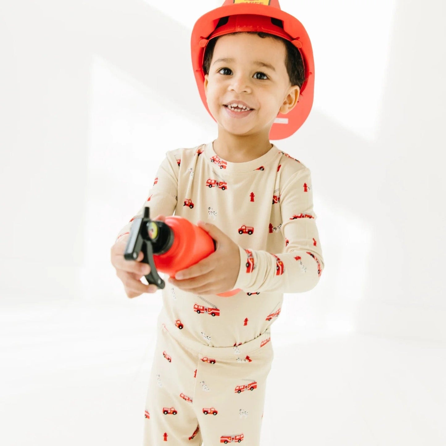 Firetrucks Two-Piece Set Brave Little Ones Lil Tulips