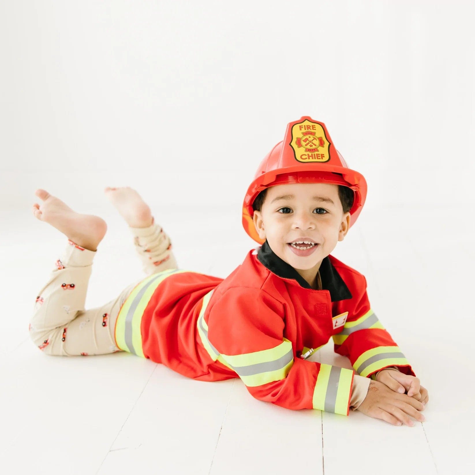 Firetrucks Two-Piece Set Brave Little Ones Lil Tulips