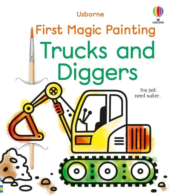 First Magic Painting Trucks and Diggers Harper Collins Childrens Lil Tulips