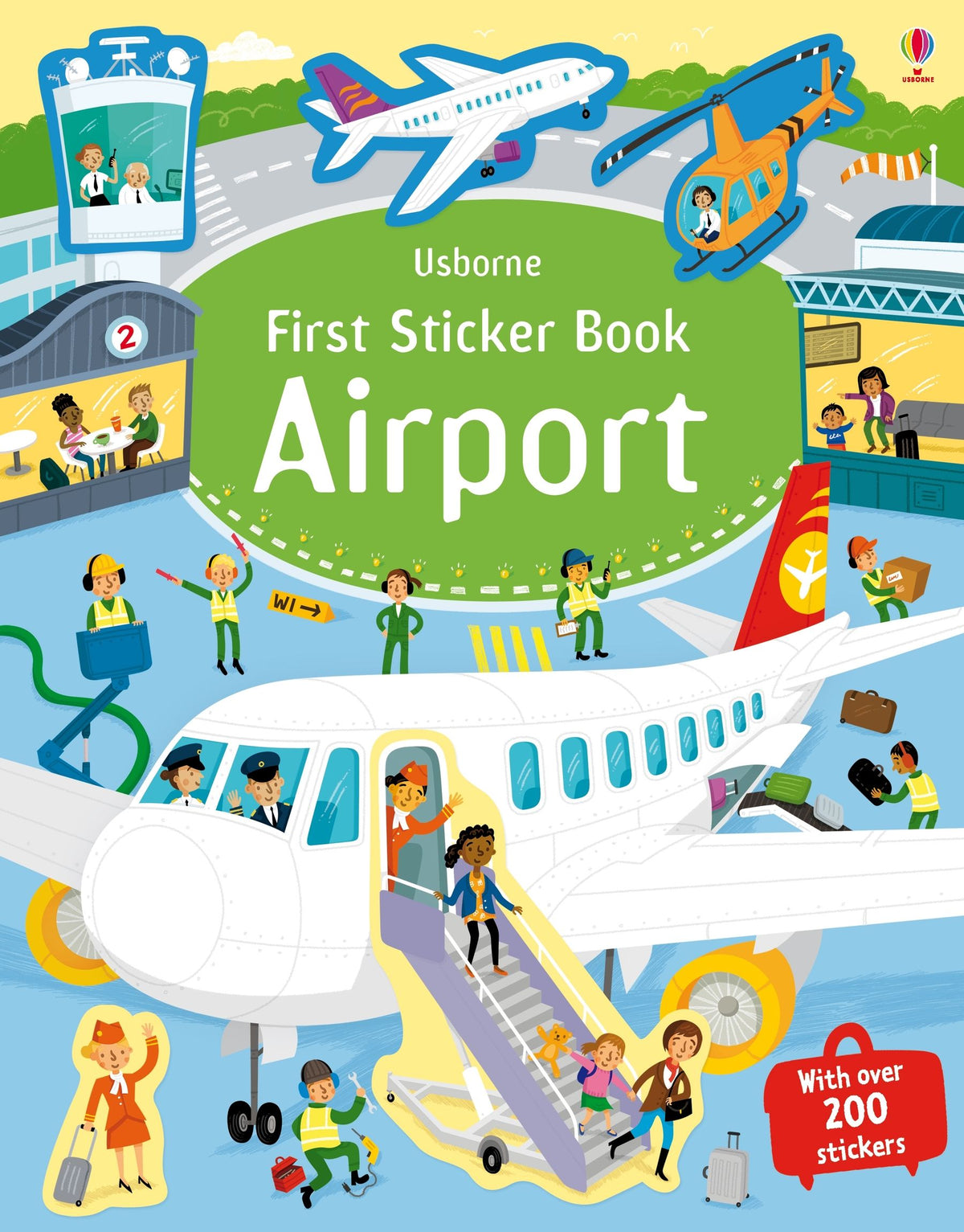 First Sticker Book Airport — Usborne book cover
