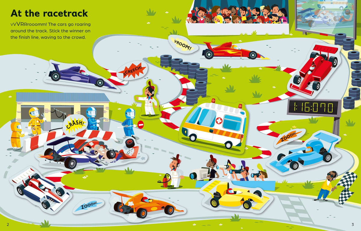 First Sticker Book Cars, Trains and Planes Harper Collins Childrens Lil Tulips