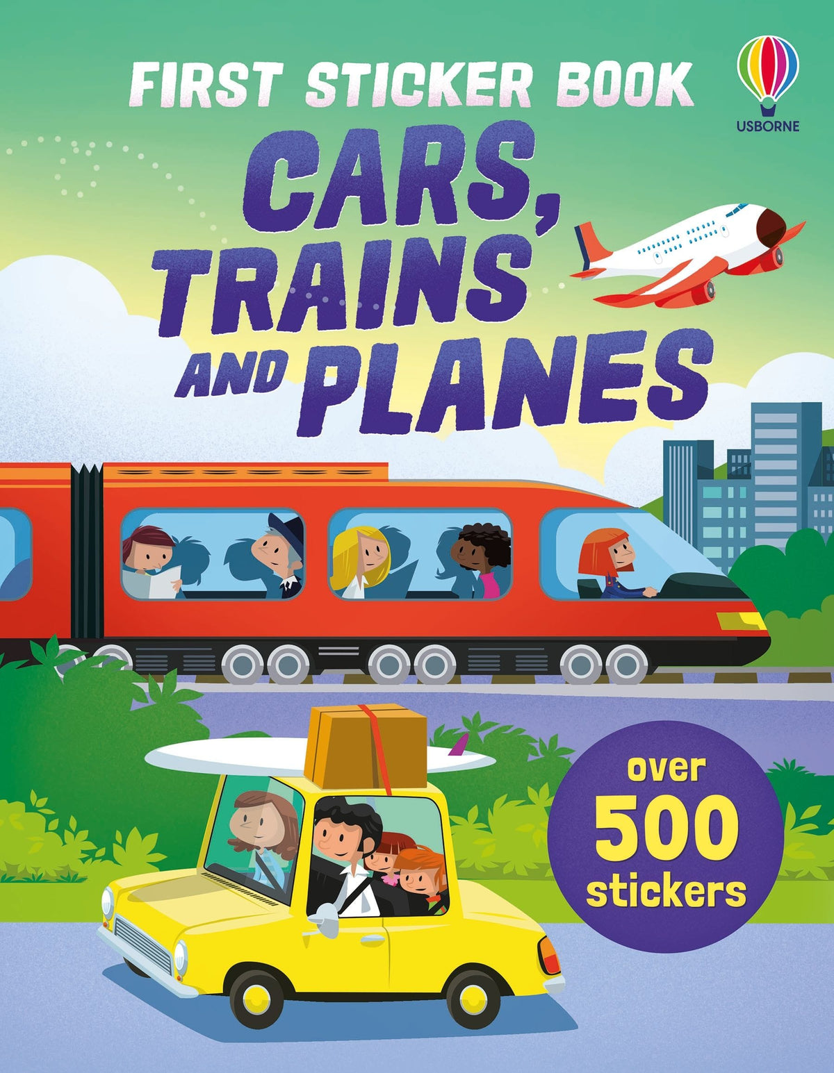 First Sticker Book Cars, Trains and Planes Harper Collins Childrens Lil Tulips