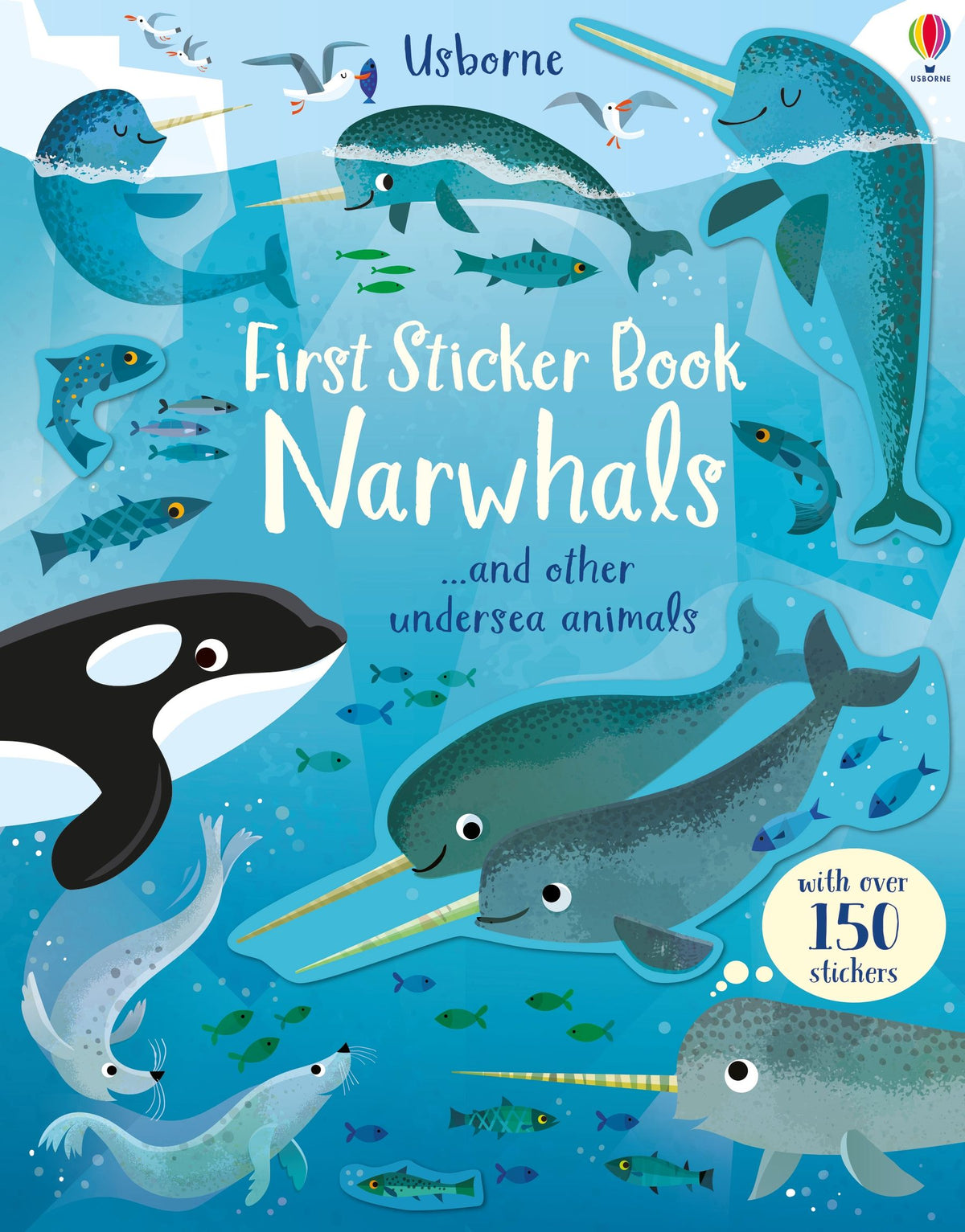 First Sticker Book Narwhals — Usborne book cover