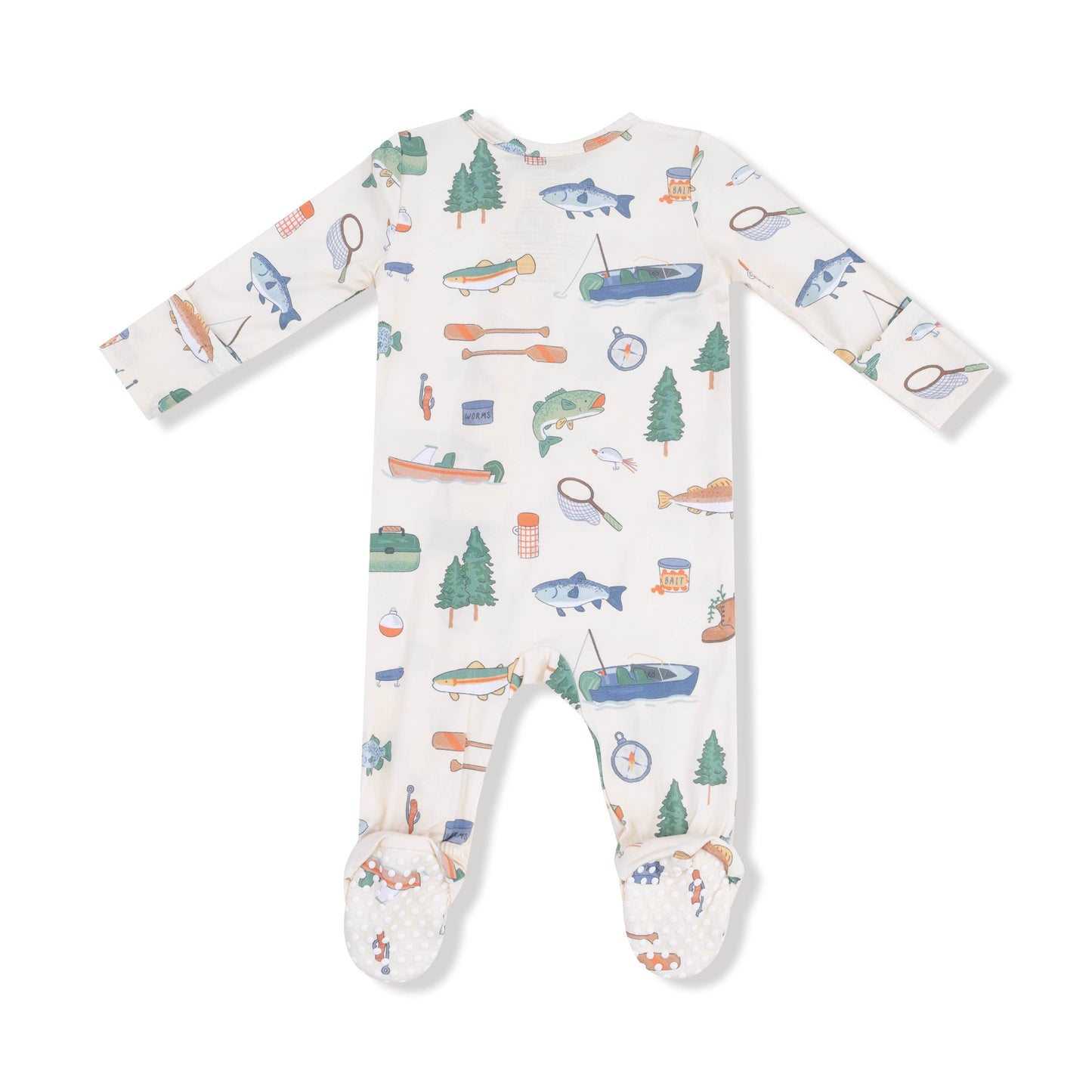 Fishing Things - 2 Way Zipper Footie Angel Dear Lil Tulips