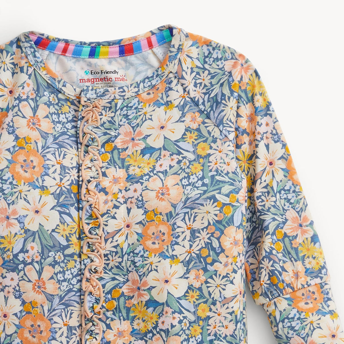 Flora Modal Ruffle Coverall Magnetic Me Lil Tulips