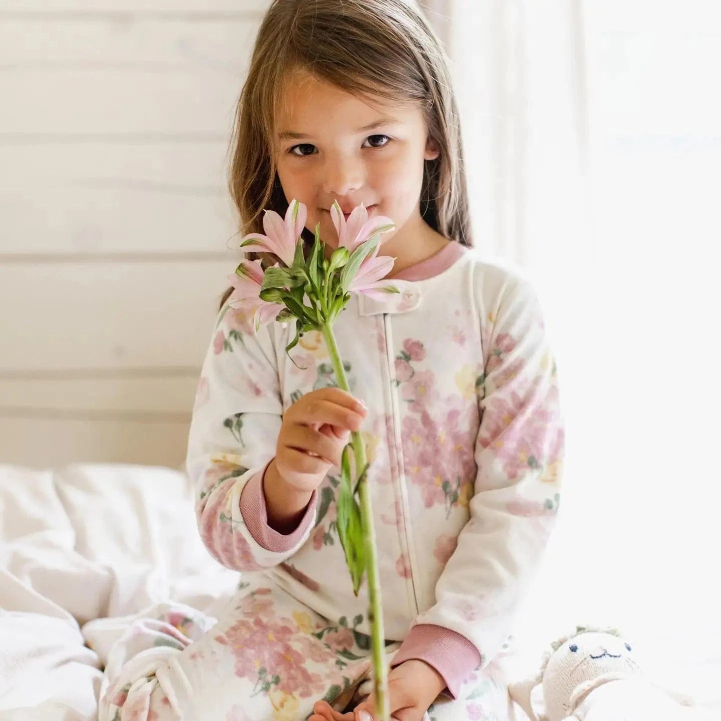 Floral Fields Polarbee™ Repreve® Fleece Pajamas Burt's Bees Baby Lil Tulips