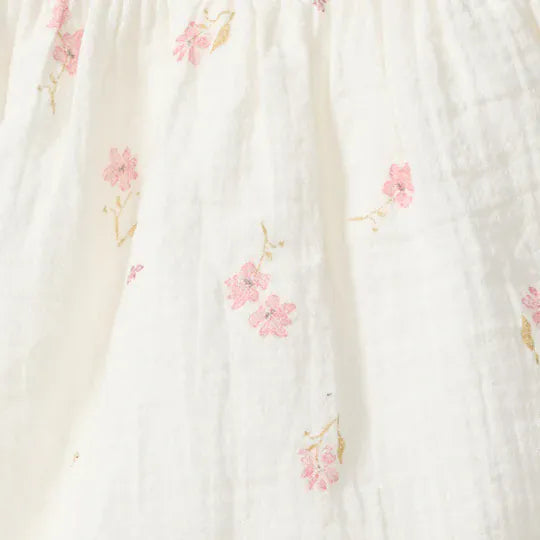 Floral Muslin Baby Girl Romper Burt's Bees Baby Lil Tulips
