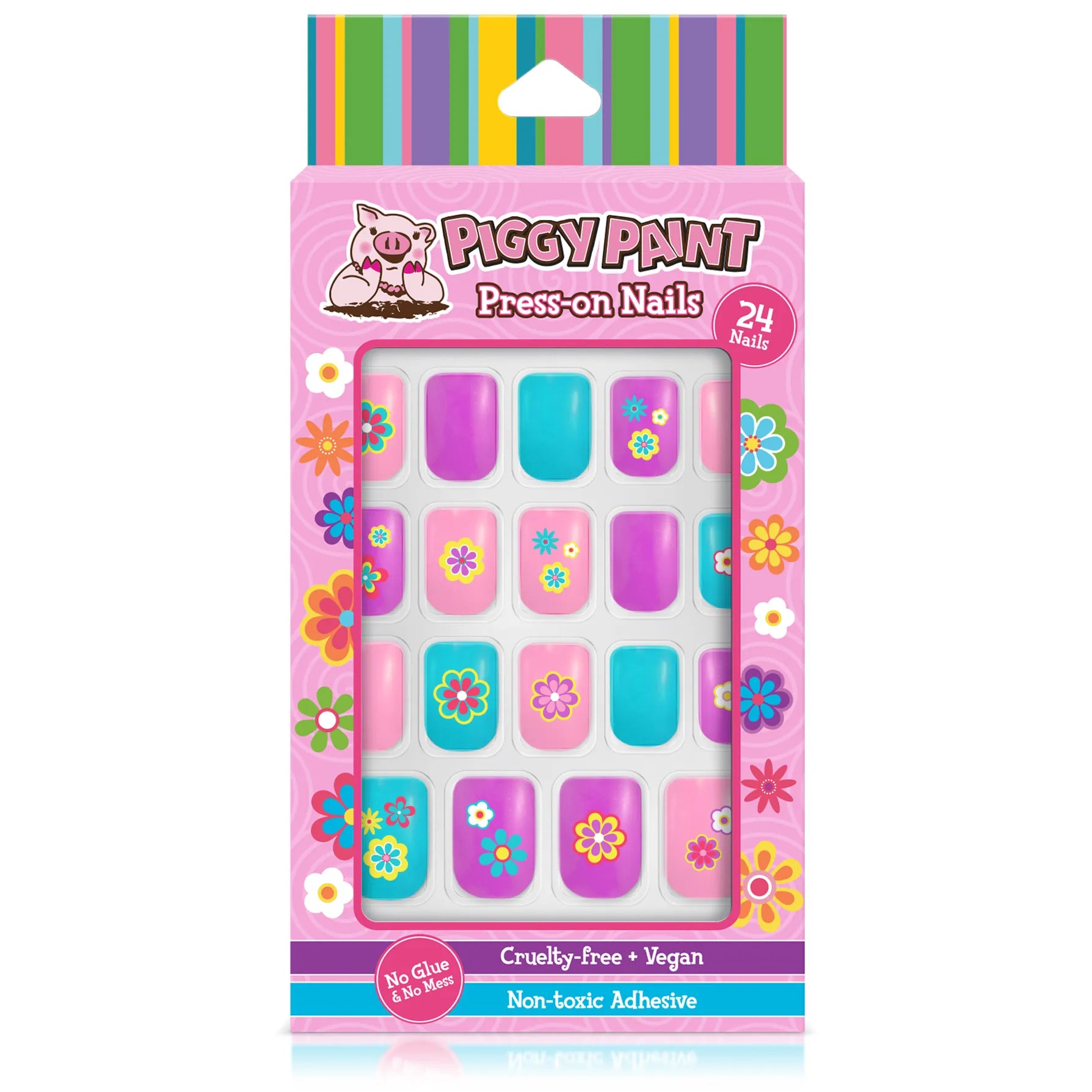 Flower Power Press-On Nails Piggy Paint Lil Tulips