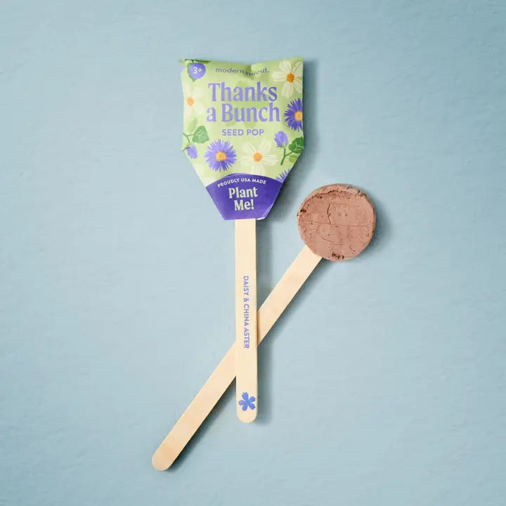 Flower Seed Pops - Choose Your Color Green Modern Sprout Lil Tulips