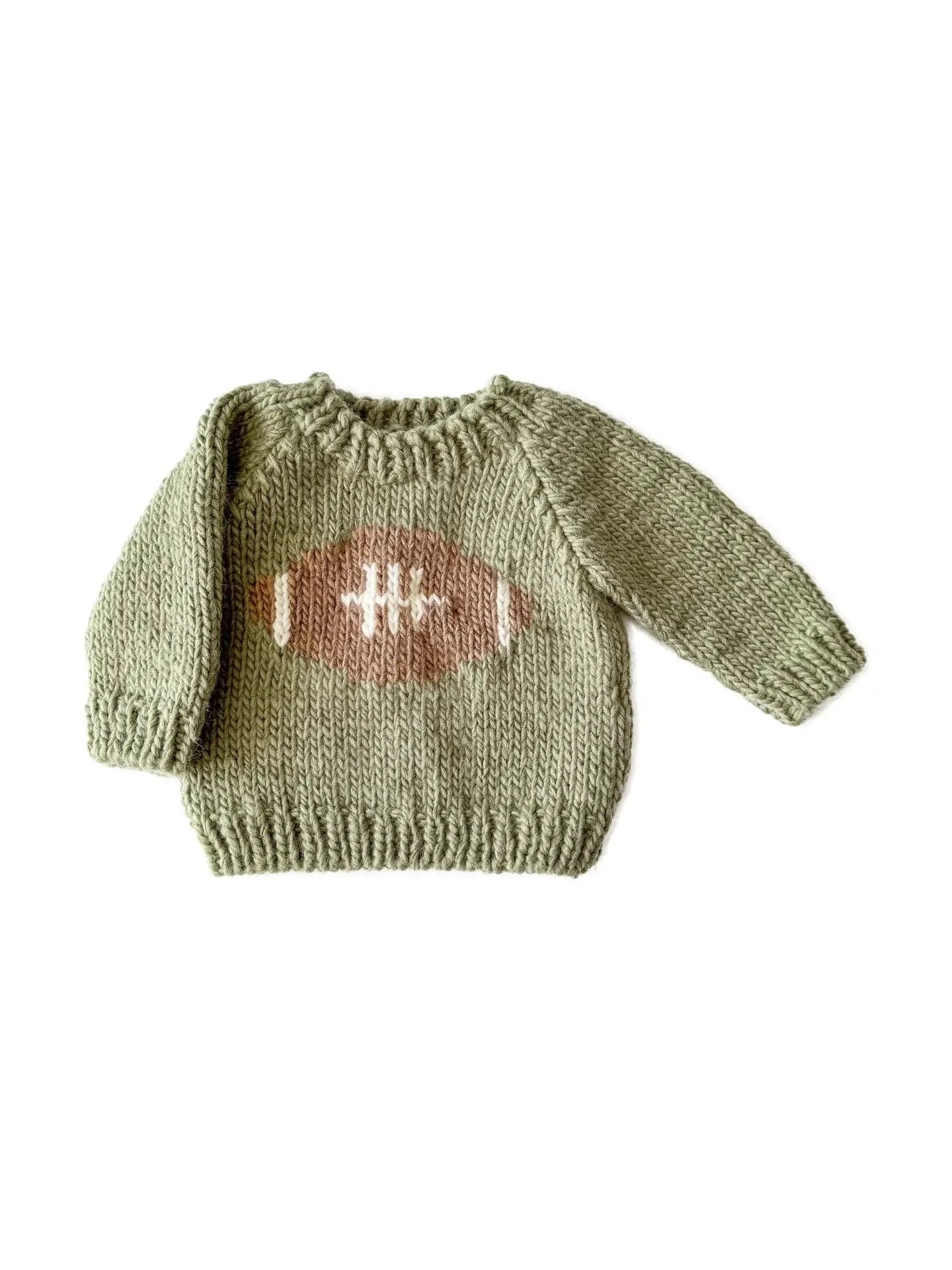 Football Knit Pullover Sweater Figgy Friends Lil Tulips