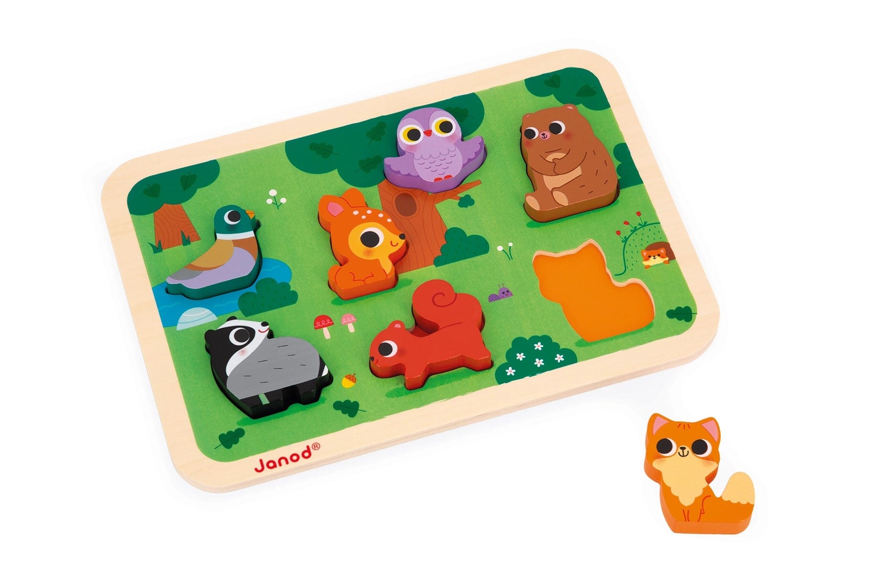 Forest Chunky Puzzle Janod Lil Tulips