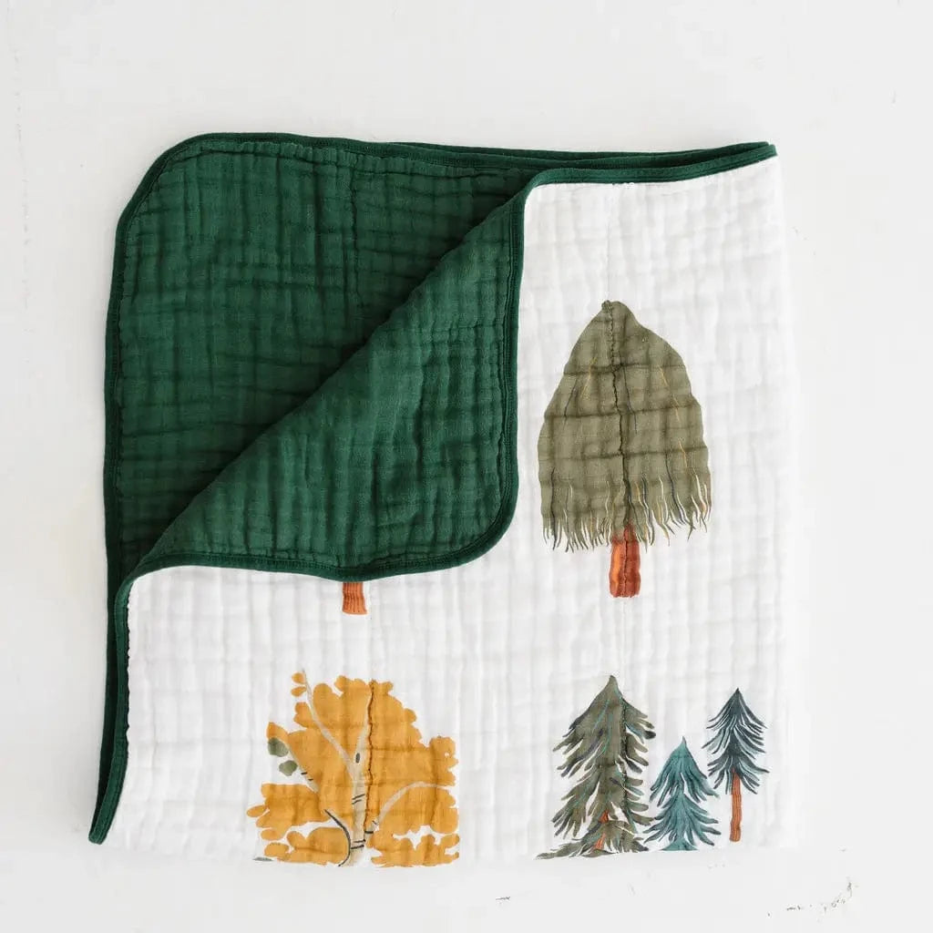 Forest Trees Quilt Clementine Kids Lil Tulips