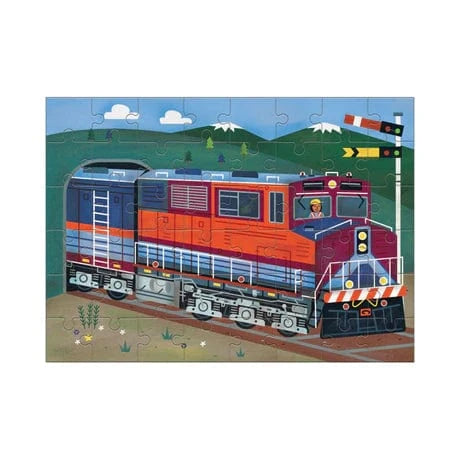 Freight Train 48 Piece Mini Puzzle Chronicle Books cpuzzle Lil Tulips