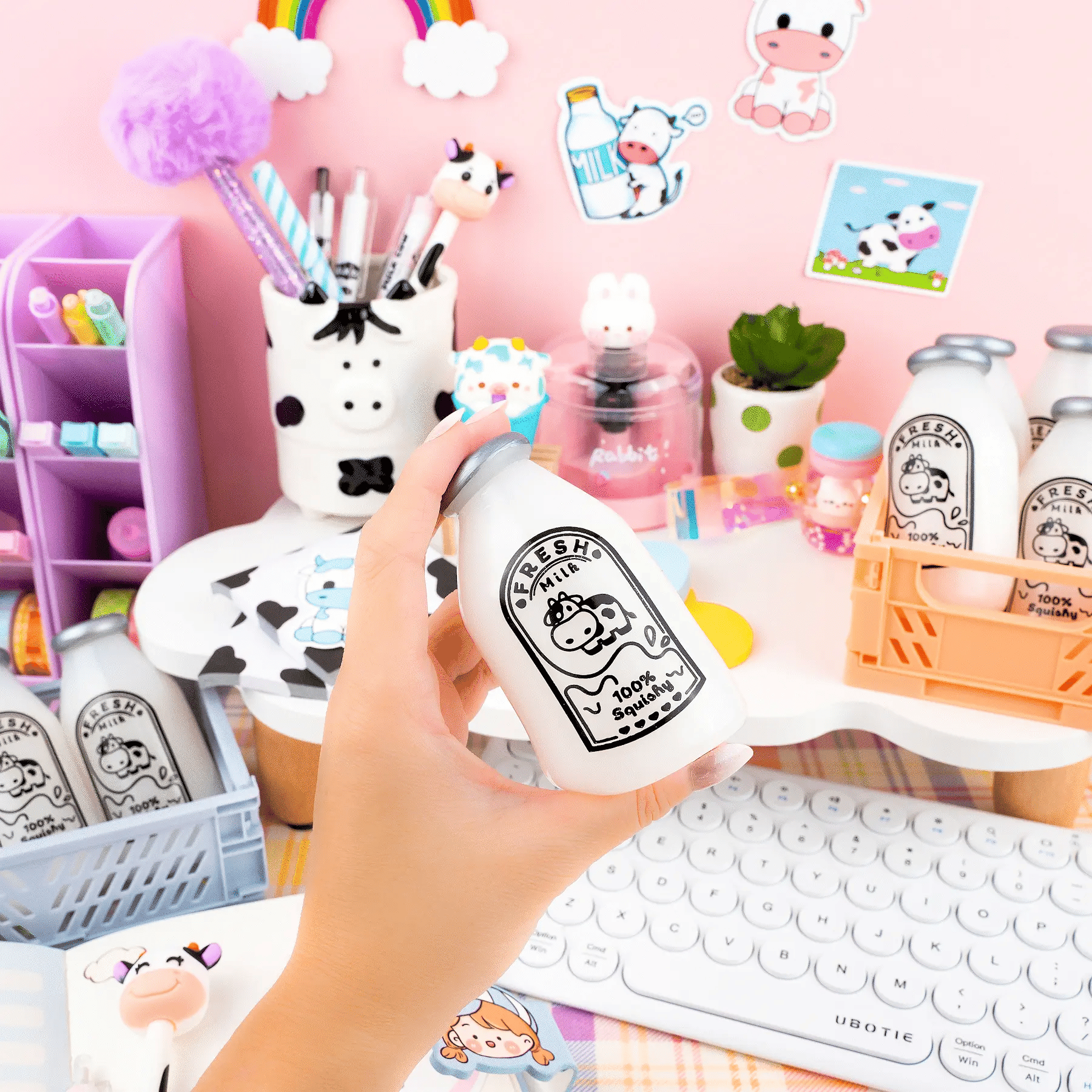 Fresh Milk Squishy Toy Kawaii Slime Company Lil Tulips