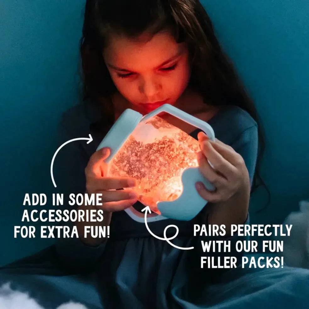 Frosty Blue Sensory Play Jar Glo Pals Lil Tulips