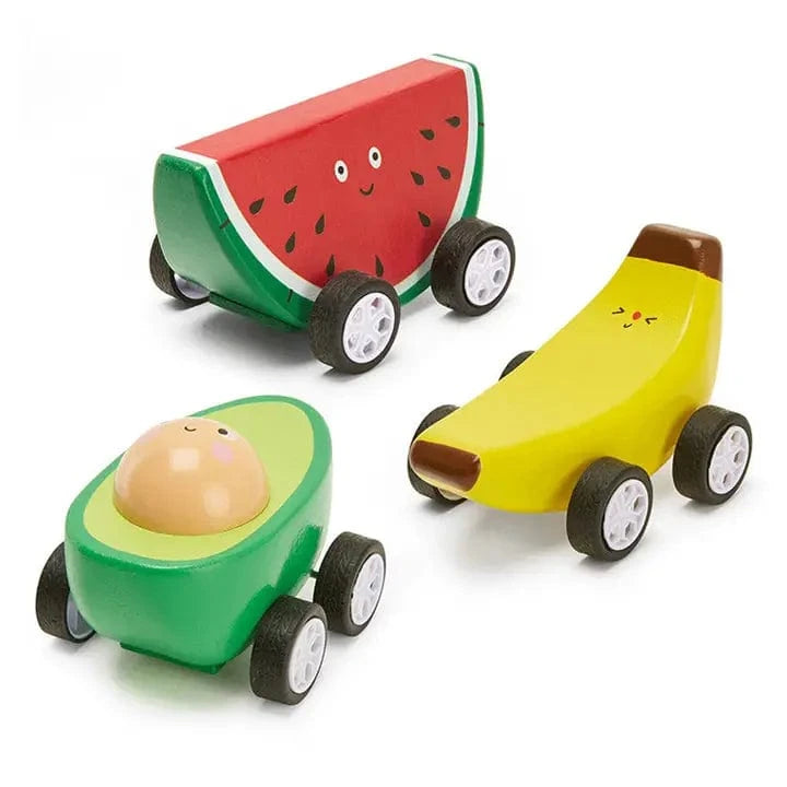 Fruit-Fun Pullback Cars - Pick Your Color Kikkerland Designs Lil Tulips
