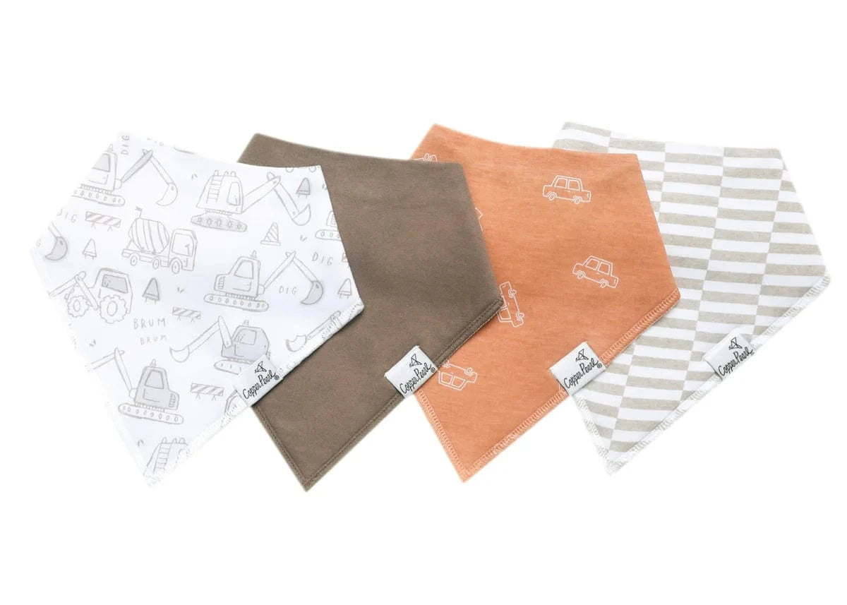 Gage Bandana Bibs Copper Pearl Lil Tulips