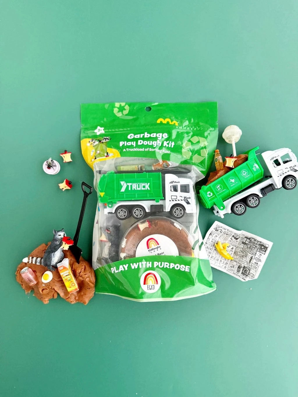 Garbage (Root Beer) Kiddough Play Kit Earth Grown KidDoughs Lil Tulips