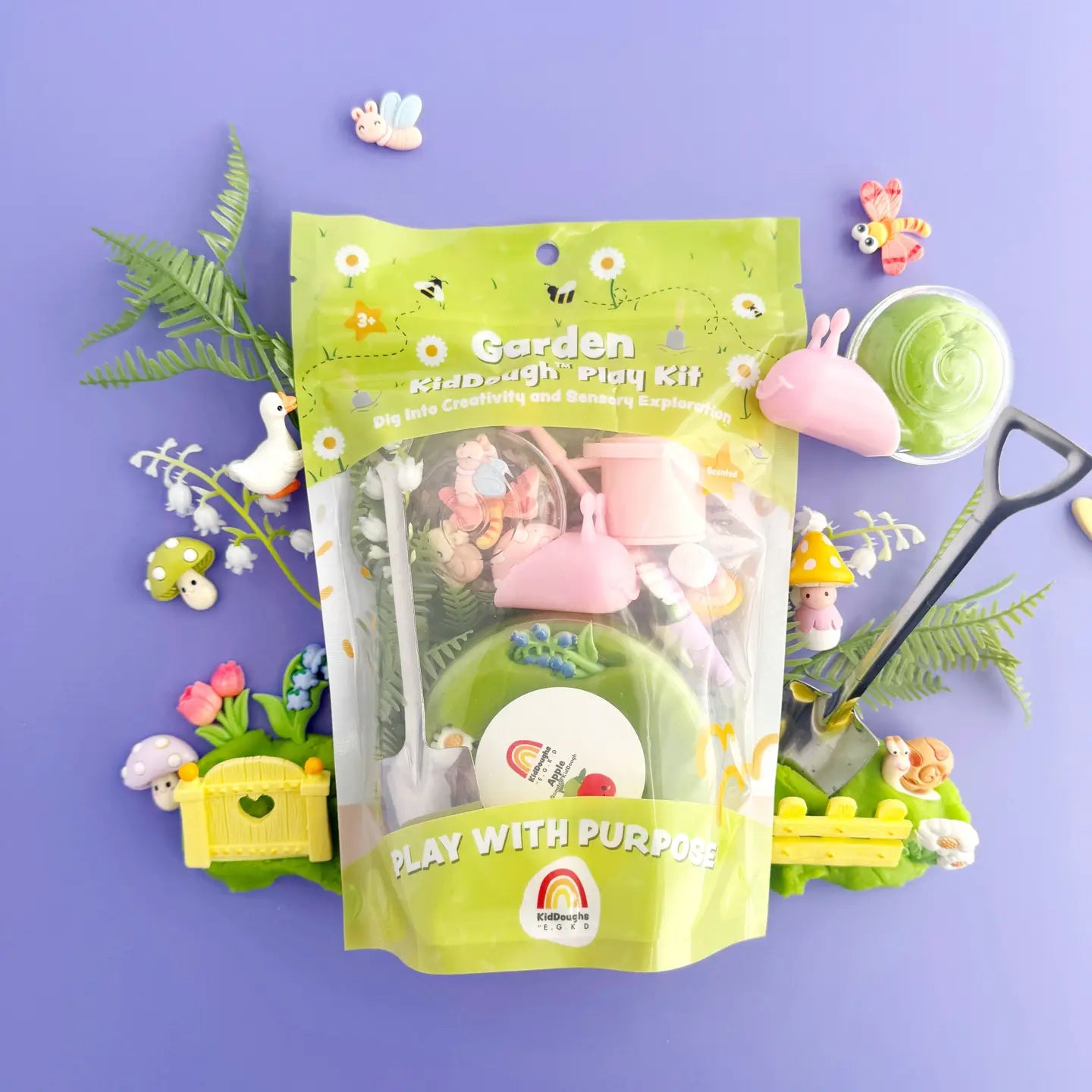 Garden Sensory Play Dough Kit Earth Grown KidDoughs Lil Tulips