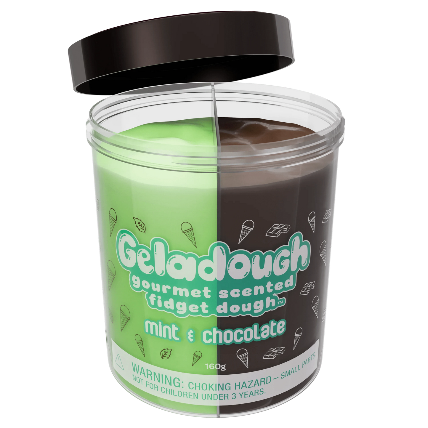 Geladough - Gourmet Scented Slime Dough Mint & Chocolate Scentco Lil Tulips