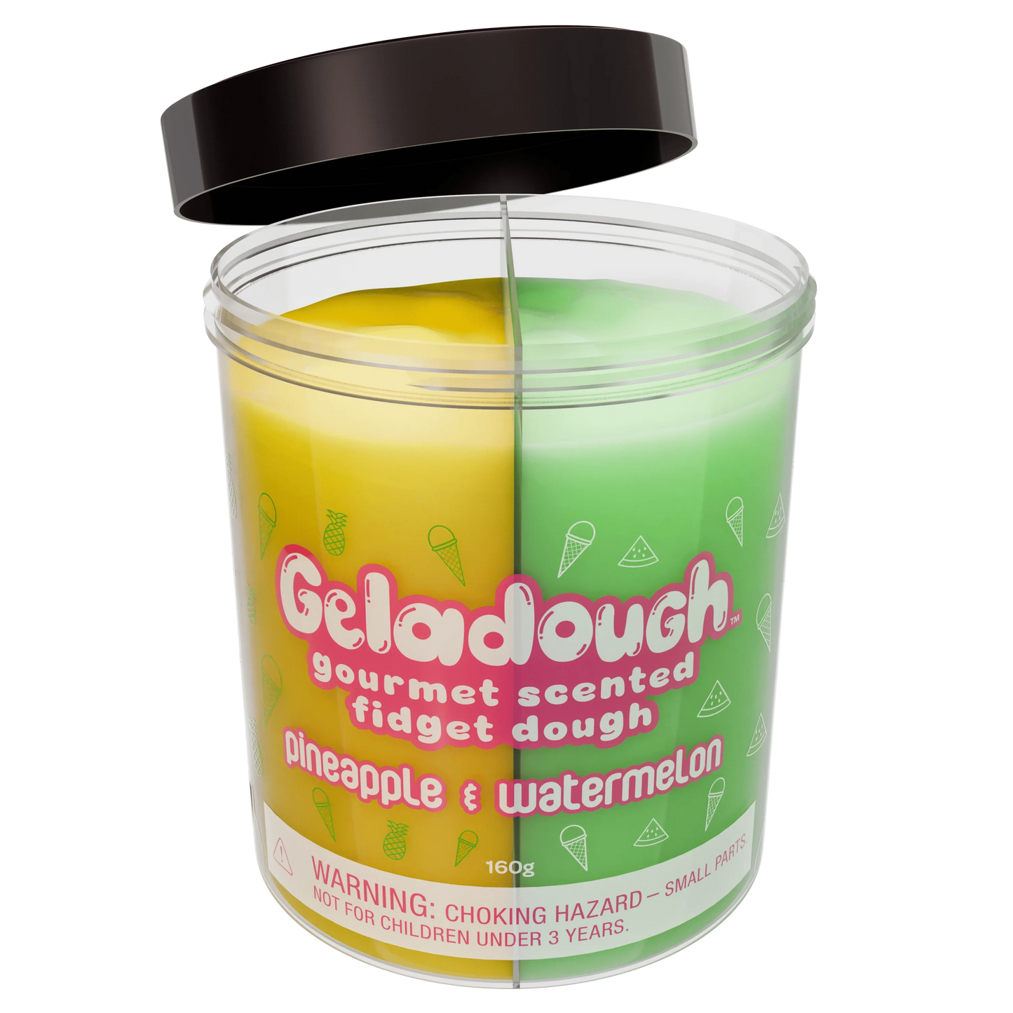 Geladough - Gourmet Scented Slime Dough Pineapple & Watermelon Scentco Lil Tulips