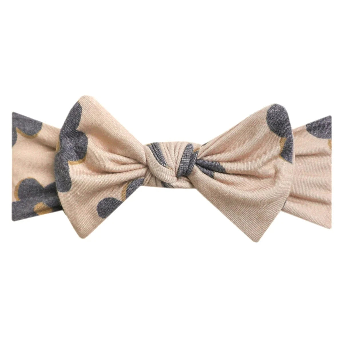 Gemma Knit Headband Bow Copper Pearl Lil Tulips