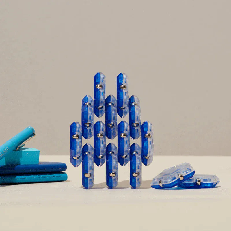 Geode Magnetic Fidget - Cobalt Speks Lil Tulips