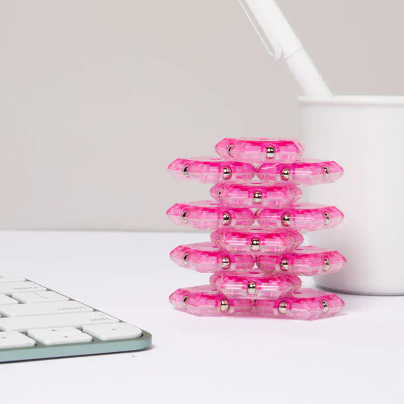 Geode Magnetic Fidget - Rose Quartz Speks Lil Tulips