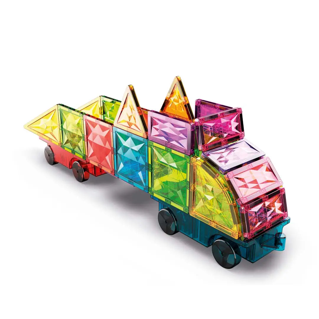 Geomag Magnetic Tiles Gems Vehicles 24 pcs Geomagworld USA, Inc. Lil Tulips