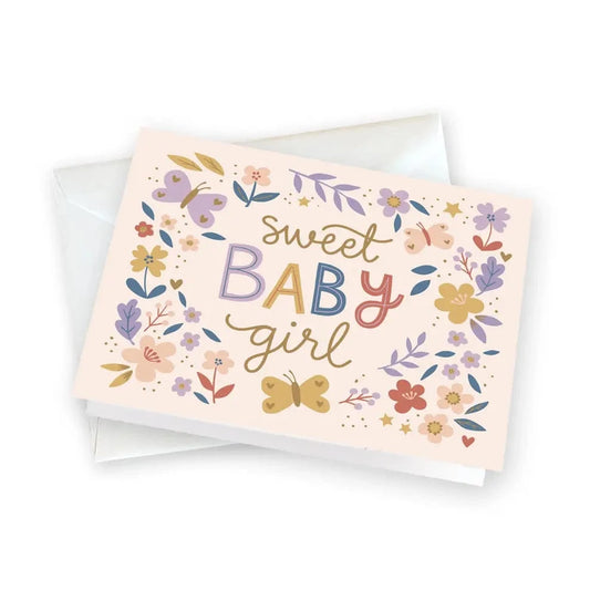 Gift Enclosures - Baby Girl Flowers Gina B Designs Lil Tulips